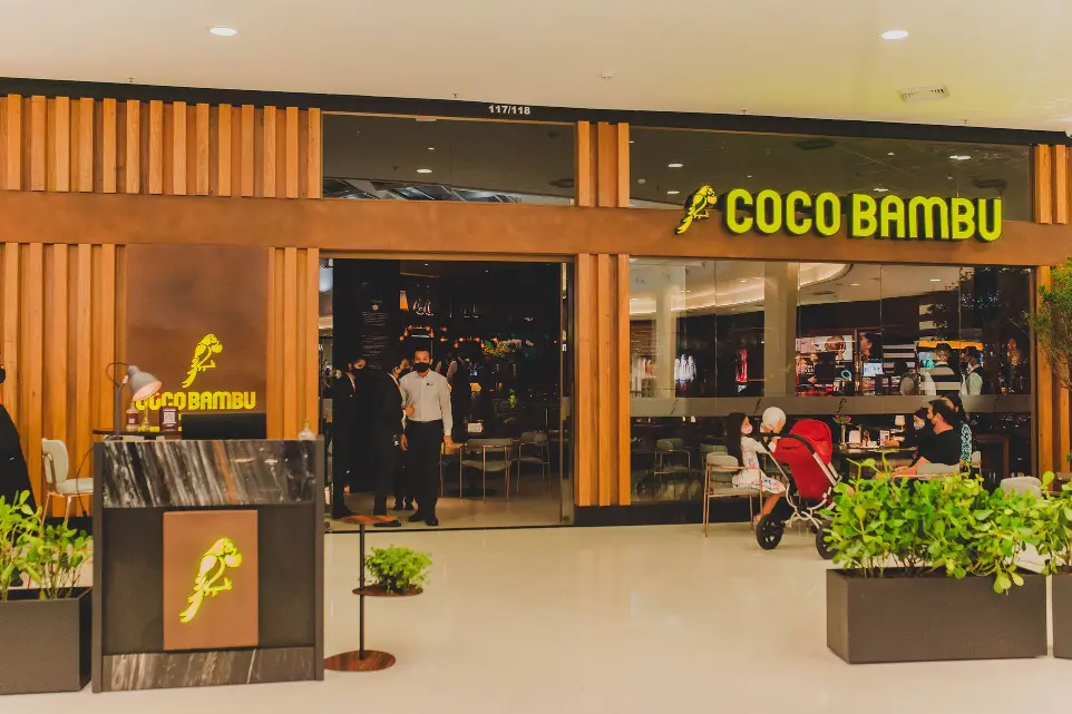 Fachada do Coco Bambu Brasília Shopping